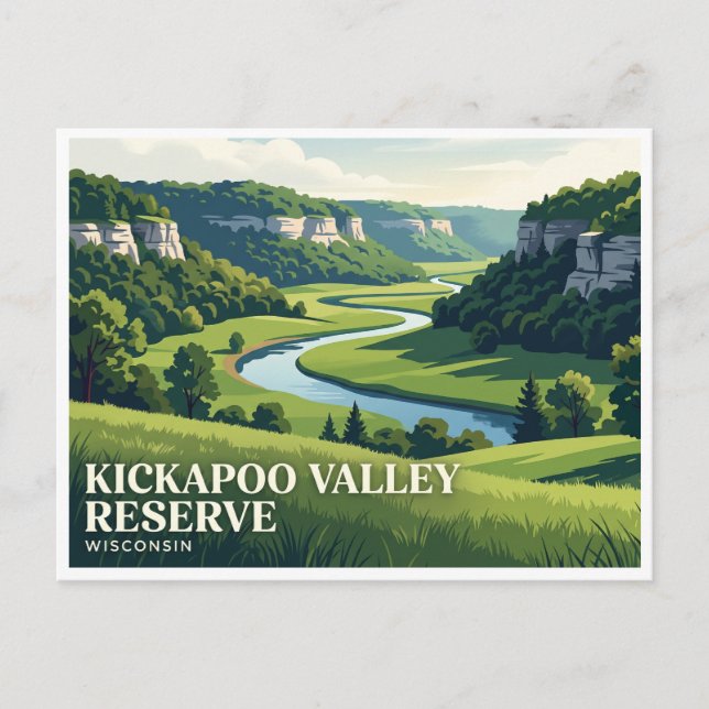 Kickapoo Valley Reserve La Farge Postcard (Front)