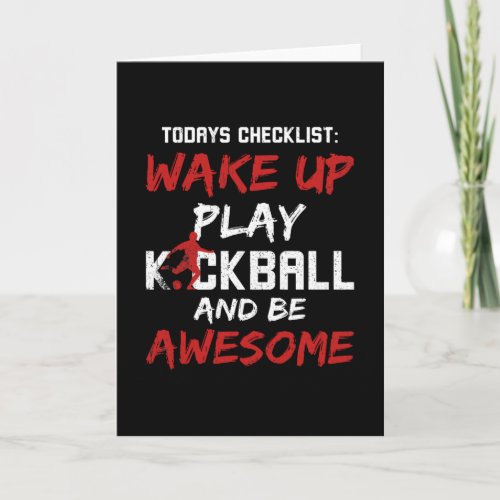 Kickball better than Therapy Card
