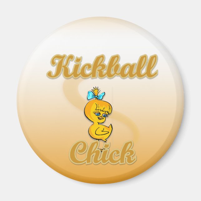 Kickball Chick Magnet (Front)