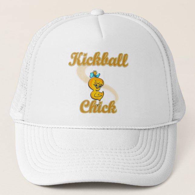 Kickball Chick Trucker Hat (Front)