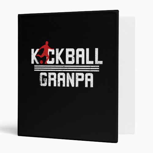 Kickball Grandpa 3 Ring Binder