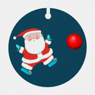 Kickball Holiday Keepsake Gifts Metal Ornament