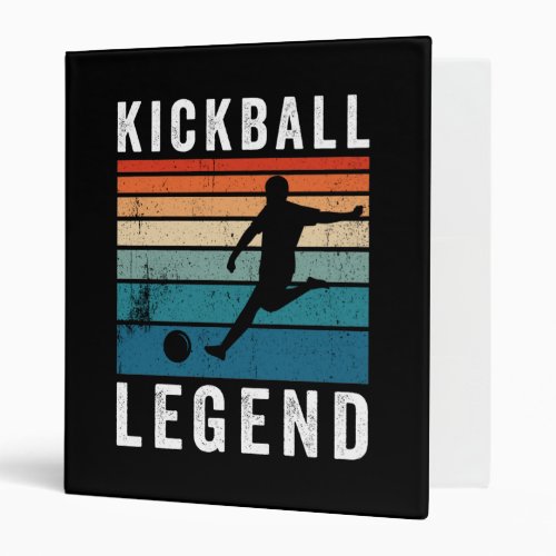 Kickball Legend 3 Ring Binder