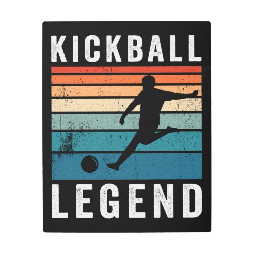 Kickball Legend Metal Print