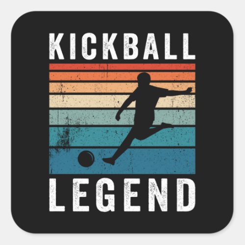 Kickball Legend Square Sticker