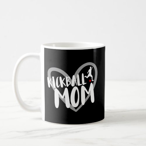 Kickball Mom Heart Kickball Coffee Mug