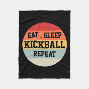 Kickball Player Retro Funny Gift  Fleece Blanket