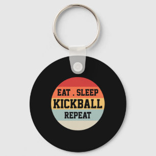 Kickball Player Retro Funny Gift  Keychain