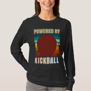 Kickball Player Retro Powered By Kickball Kickball T-Shirt