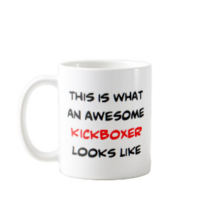 kickboxer, awesome coffee mug