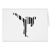 KICKBOXER BAR CODE Kickboxing Barcode Pattern Cards (Front Horizontal)
