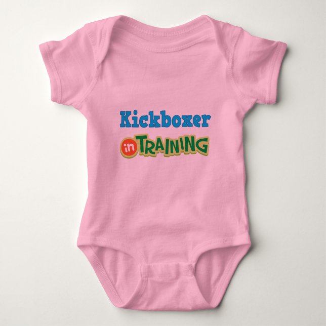 Kickboxer In Training (Future) Baby Bodysuit (Front)