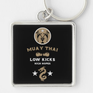 Kickboxer Muay Thai Sport Keychain