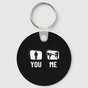 Kickboxer Proud Funny Men Kickboxing Keychain