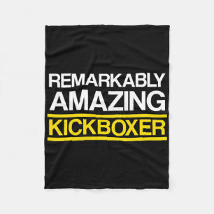Kickboxing Amazing Kick Boxing Workout  Fleece Blanket