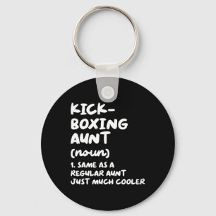 Kickboxing Aunt Definition Funny Sports Martial Ar Keychain