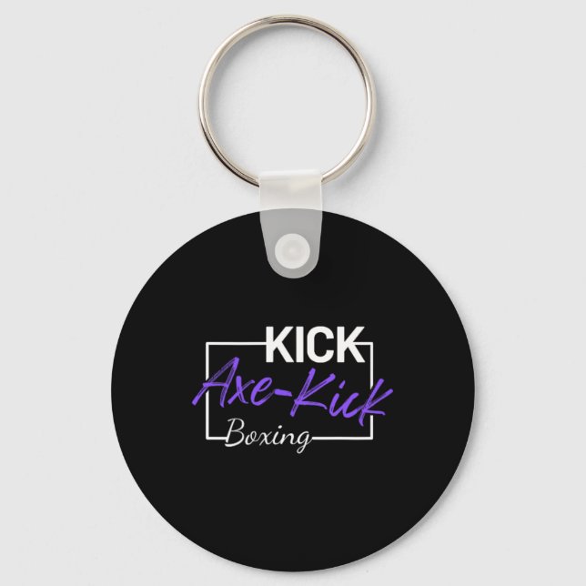 Kickboxing Axe Kick  Keychain (Front)