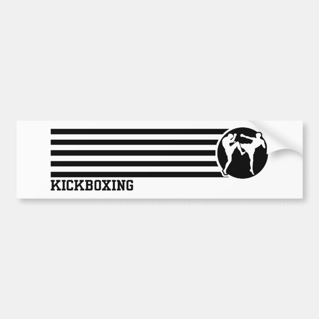 Kickboxing Bumper Sticker (Front)
