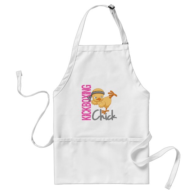 Kickboxing Chick Adult Apron (Front)
