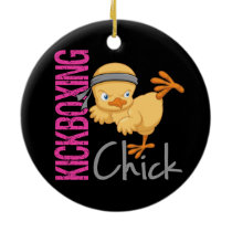 Kickboxing Chick Ceramic Ornament Kickboxing Chick Ceramic Ornament