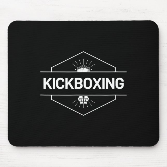 Kickboxing Fight Logo  Mouse Pad (Front)