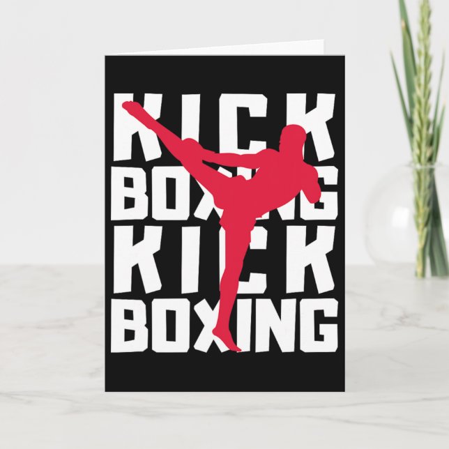 Kickboxing Fighter  Card (Front)