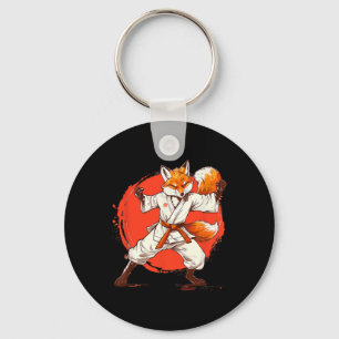 Kickboxing Fox Taekwondo Karate Mma Funny Martial Keychain
