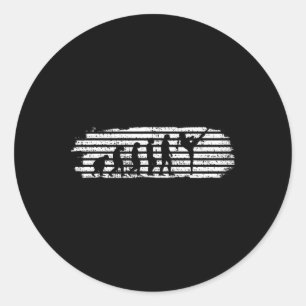 Kickboxing Girl Kickboxer Evolution Funny  Classic Round Sticker