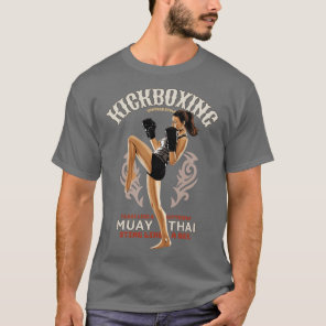 Kickboxing Girl Vintage Style T-Shirt
