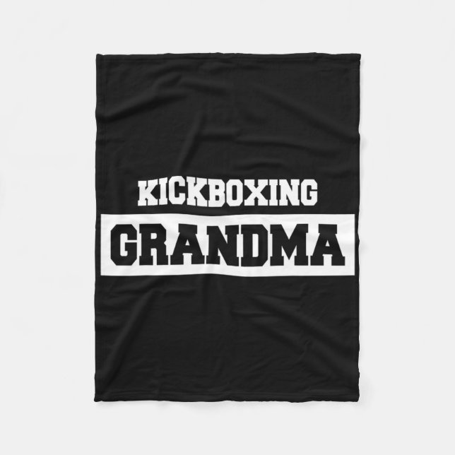 Kickboxing Grandma - Kickboxer  Fleece Blanket (Front)