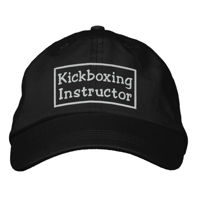Kickboxing Instructor Embroidered Baseball Hat (Front)