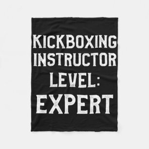 Kickboxing Instructor Kick Boxing Workout _2  Fleece Blanket