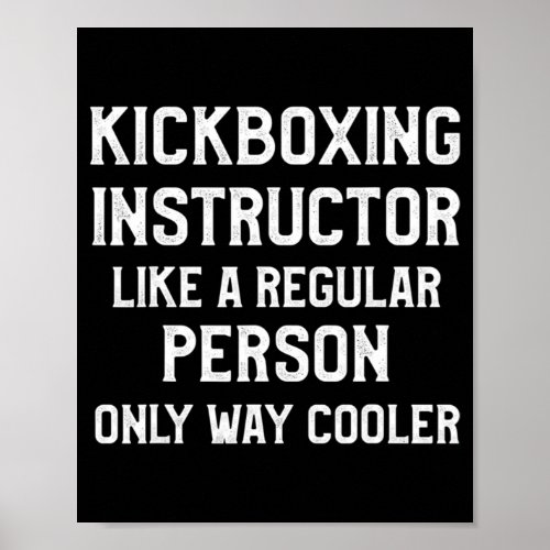 Kickboxing Instructor Kick Boxing Workout  Poster