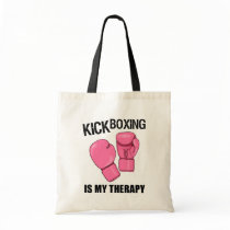 Kickboxing is my Therapy Tote Bag Womens Kickboxing is my Therapy Tote Bag Womens