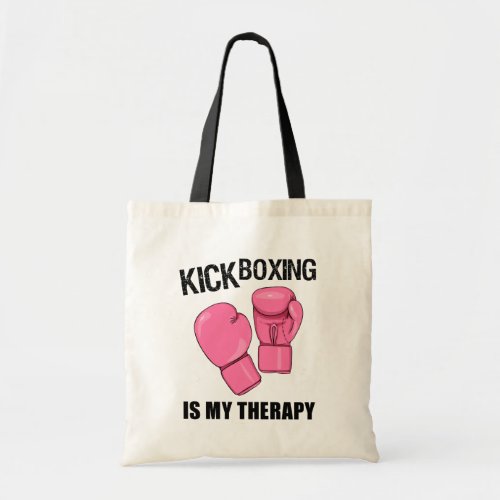 Kickboxing is my Therapy Tote Bag Womens