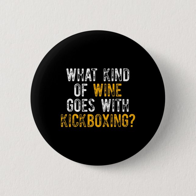 Kickboxing Kick Boxing Workout _1  Button (Front)