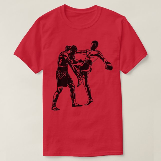 Kickboxing Kickboxer MMA T-Shirt (Design Front)