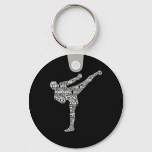 Kickboxing Kickboxer Taekwondo Karate Children Boy Keychain