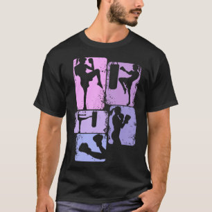 Kickboxing Kickboxer Taekwondo Karate Girls Kids W T-Shirt