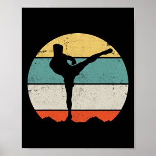 Kickboxing Kickboxer Vintage  Poster
