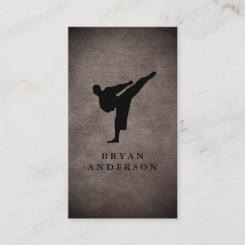 Kickboxing _ Martial Arts Business Card