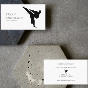 Kickboxing - Martial Arts Business Card
