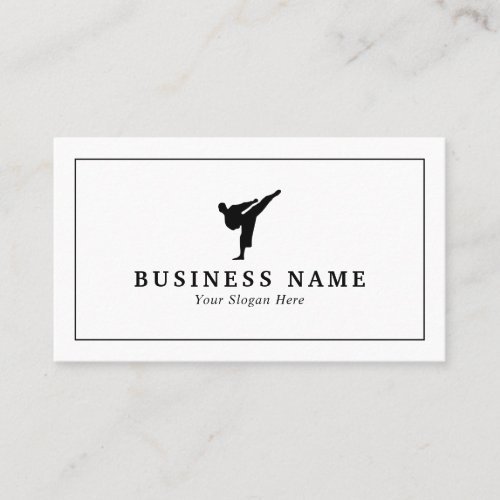 Kickboxing _ Martial Arts Business Card