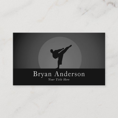 Kickboxing _ Martial Arts Business Card