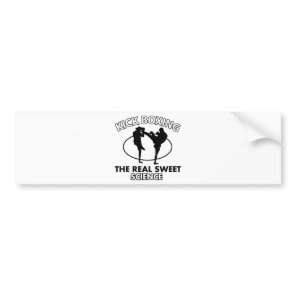 Kickboxing Martial Arts Designs Bumper Sticker