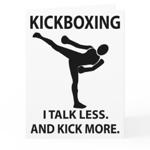 Kickboxing Martial Arts Fighter Kickboxing  Card