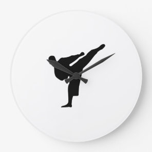 Kickboxing - Martial Arts Large Clock