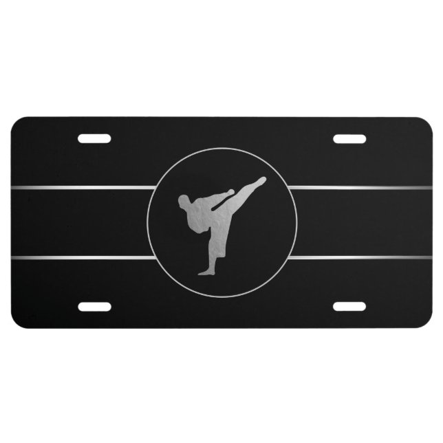 Kickboxing - Martial Arts License Plate (Front)