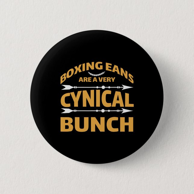 Kickboxing Muay Thai Boxing _3  Button (Front)