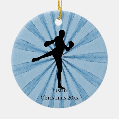 Kickboxing Name Ceramic Ornament